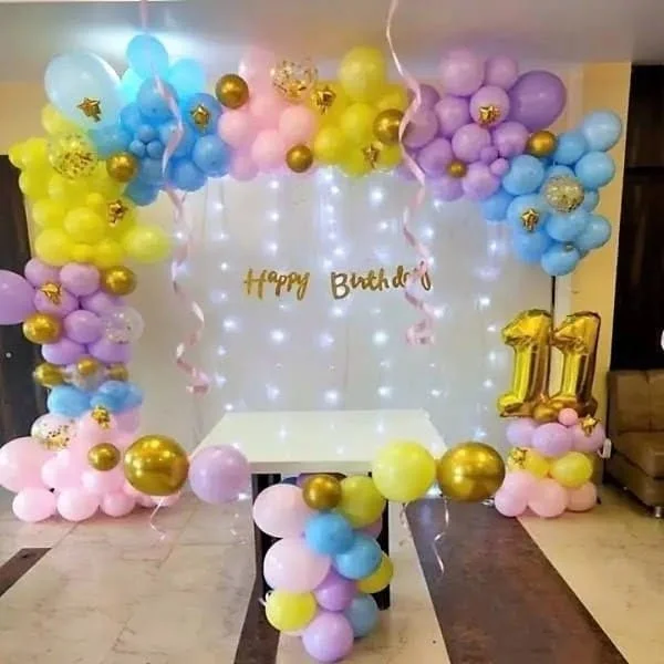 Pastel Glow Celebration Birthday Decor